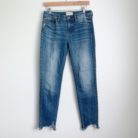 BUNDLE JAIMEG22 Driftwood Jackie Studded Step Hem Jeans - Picture 2 of 12